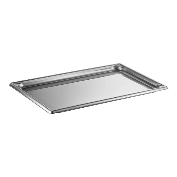 Quality Industries 1/1 Full Size Stainless Steel Cover Tray for Steam Tables