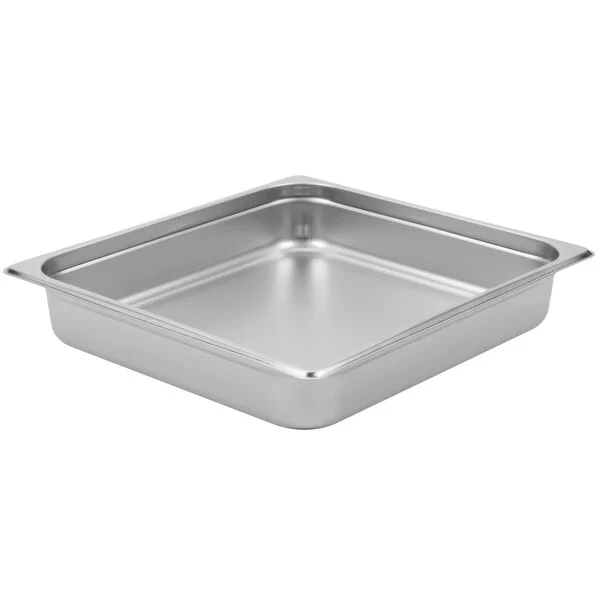 Quality Industries 2/3 Size Pan 2.5" Deep, Durable Stainless Steel for Foodservice