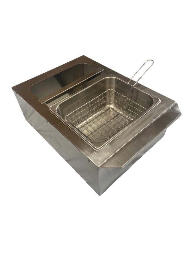Quality Industries Ice Bath with Basket & 1/2 Size 6" Deep Pan, Stainless Steel