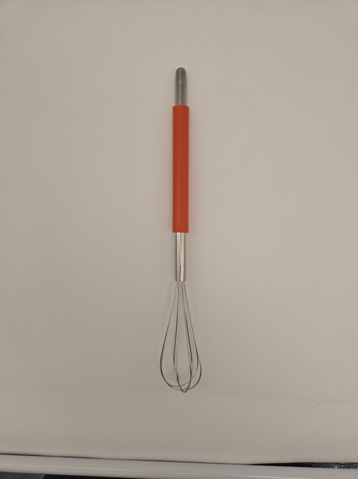10.25" Round Whisk, Stainless Steel, Orange Sleeve