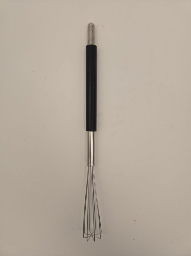 10.25" Triangle Whisk, Stainless Steel, Black Sleeve