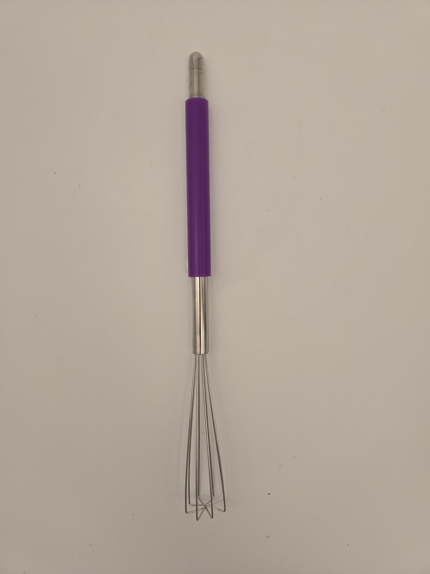 10.25" Triangle Whisk, Stainless Steel, Purple Sleeve
