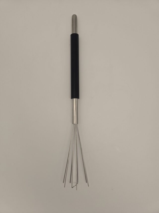Portafilter Distribution Whisk, Stainless Steel, Black Sleeve